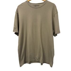 Massimo Dutti Men's Taupe 100% Cotton Shirt in Size XL